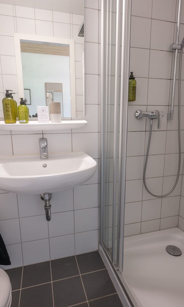 Badezimmer im Mountain Retreat Center