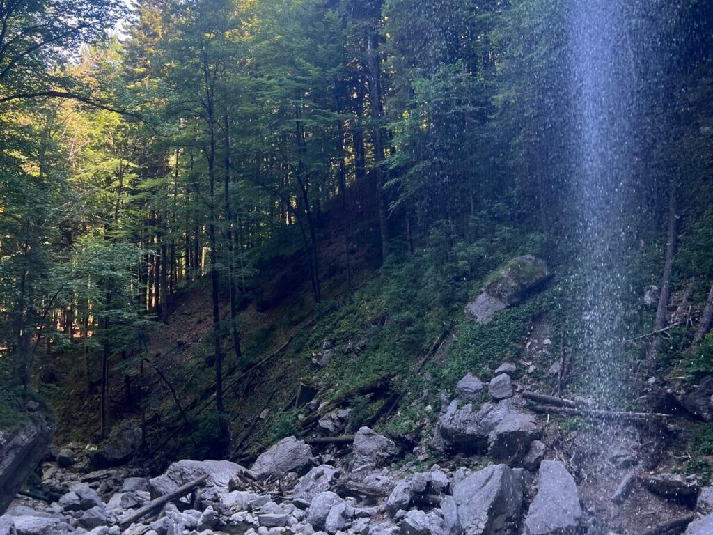 Ein Wasserfall in Sachrang